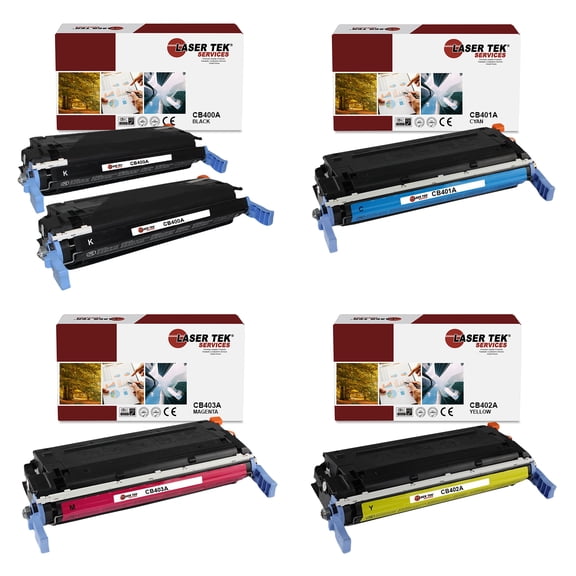 5Pk LTS 642A BCMY Compatible for HP LaserJet Enterprise CP4005 CP4005N Toner