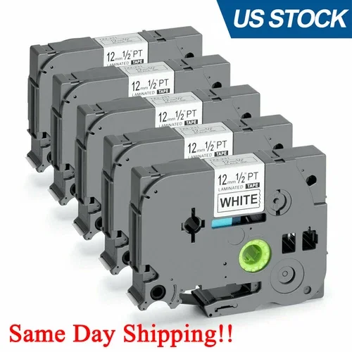 5Pk Tz-231 Tze-231 Pt-D210 Compatible Label Maker Tape 12Mm For Brother P-Touch