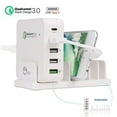 thumbnail image 1 of SIIG 5-Port Smart USB Charger plus Organizer Bundle with QC3.0 & Type-C - White, 1 of 6