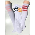 thumbnail image 1 of 5Pr  Over The Knee Old School 3 Striped Tube Socks, 1 of 2