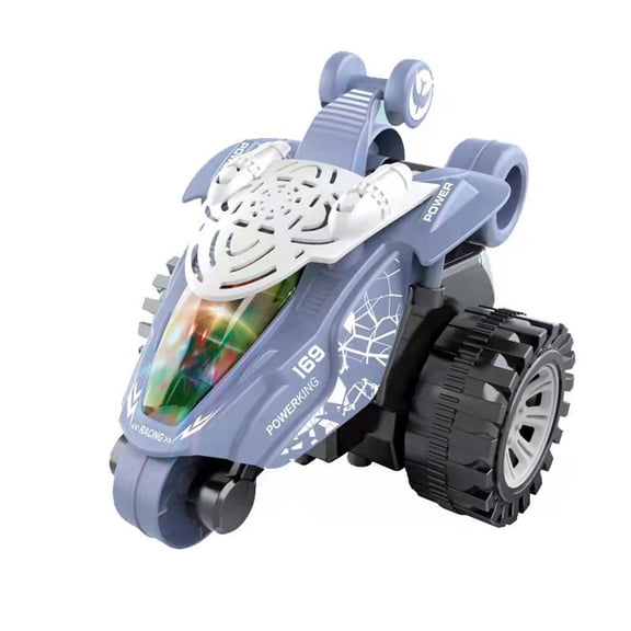 5Purple 360 Degree Rotating Stunt Car For Kids With Lights And Music Off Road Toy