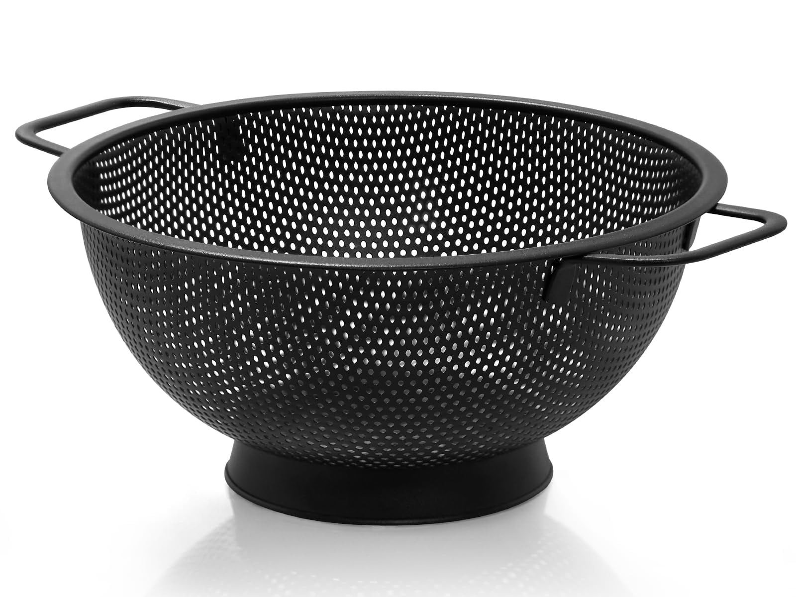 5QT Stainless Steel Colander, Black, Kitchen Food Strainer for Pasta ...