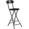 thumbnail image 1 of 5Rcom Folding Stool, 1 Pack 24 inch Folding Bar Stool with Backrest and Handle, Foldable Stools for Adults Up to 350lbs, Collapsible Round Folding Counter Height Stool Chair for Camping Kitchen, 1 of 7