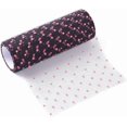 thumbnail image 1 of 5Roll 1 Roll 10 Yards Polka Dot Deco Mesh Ribbons Tulle Fabric Tulle Roll Spool Fabric Deep Pink Ribbon for Crafts Flower Bouquets Wedding Shower Home DIY Decor 6 inch(15cm) Deep Pink, 1 of 2