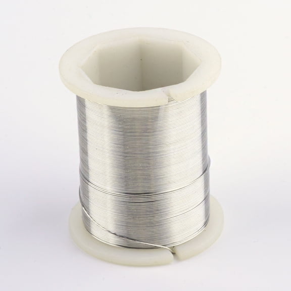 5Roll Round Copper Jewelry Wire Silver 28 Gauge(0.3mm) 164.04 Feet(50m)/roll