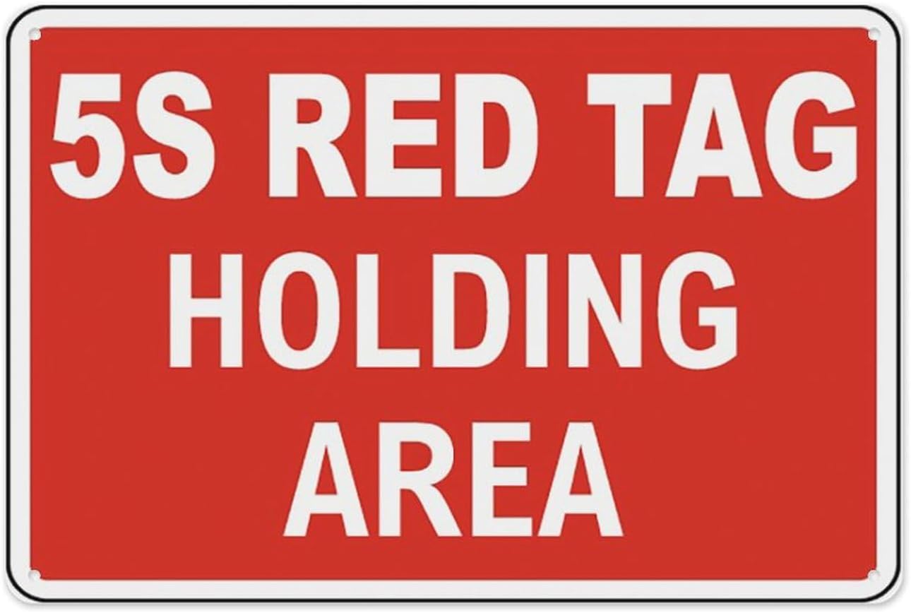 5S Red Tag Holding Area Sign 8