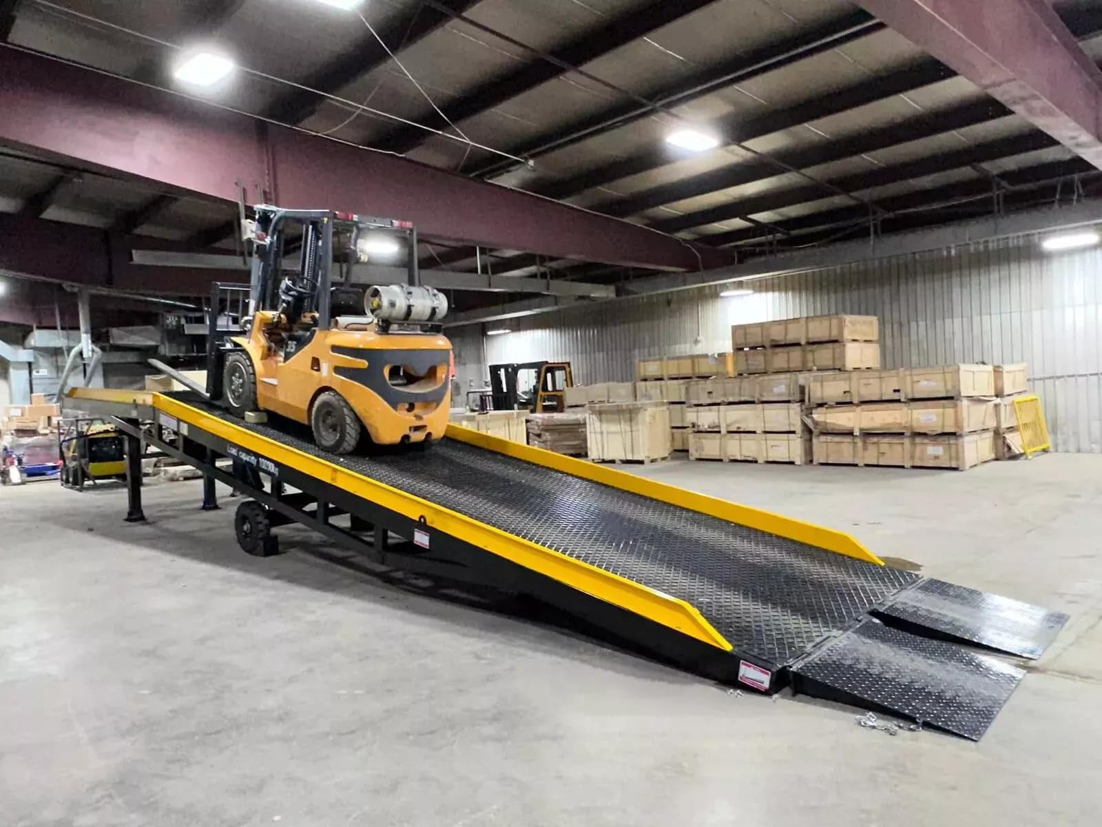 Delivery Down Ramp 5STARTOOLS Yard Loading Ramp, 35 ft x 83 in, 22,000 lb Capacity ...