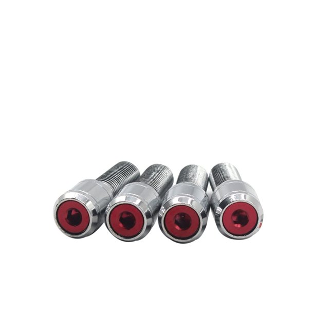 5Screws+2keys M14x1.5 Alloy Wheel Locking Bolts Automotive Closed 14X1