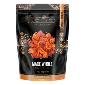 5Senses Whole Mace Spice | Javitri | Aroma Chorus | Single Origin, Non-GMO, Fairtrade | Premium Artisanal Whole Spice | Kosher, Vegan & Gluten-Free (100g/3.5oz)
