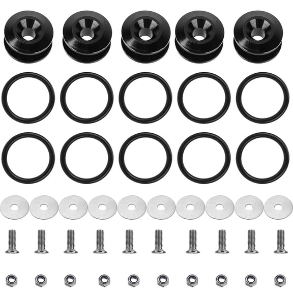 5Set Car Quick Release Bumper Fasteners Front Rear Bumper Holders Trunk Fender Hatch Lids Kit