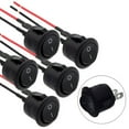 5Set Mini Round On/Off Rocker Switch Spst Push Button Switch 20Mm With
