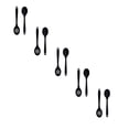 thumbnail image 1 of 5Sets (10Pcs) Silicone Cooking Spoons, Nonstick Heat Resistant Spoons for Cooking,Slotted and Solid Serving Spoon for Mixing, Stirring Kitchen Cooking Utensils, Dishwasher Safe,Balck, 1 of 4