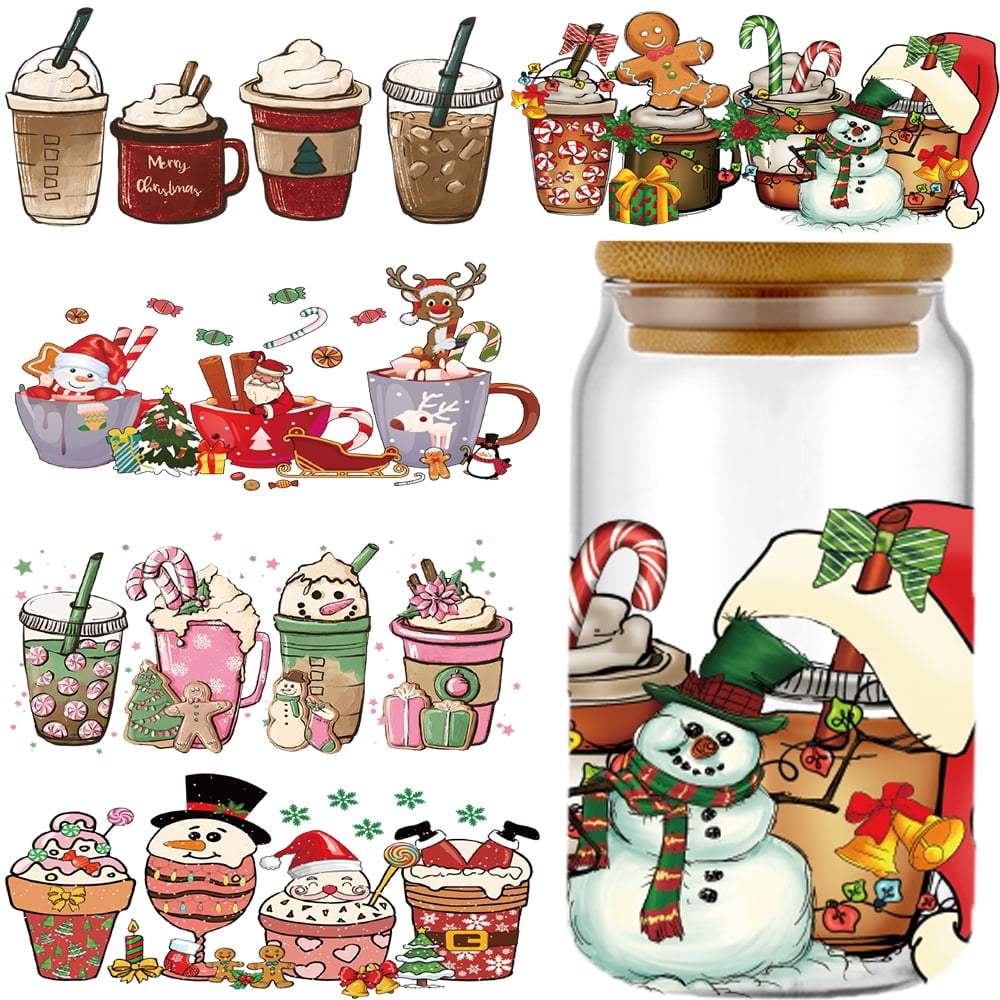 Halloween Cup Wrap Transfer Stickers for Glass Cups Cup Wrap Transfer Cup  Stickers Hot Sale U4X2 - AliExpress
