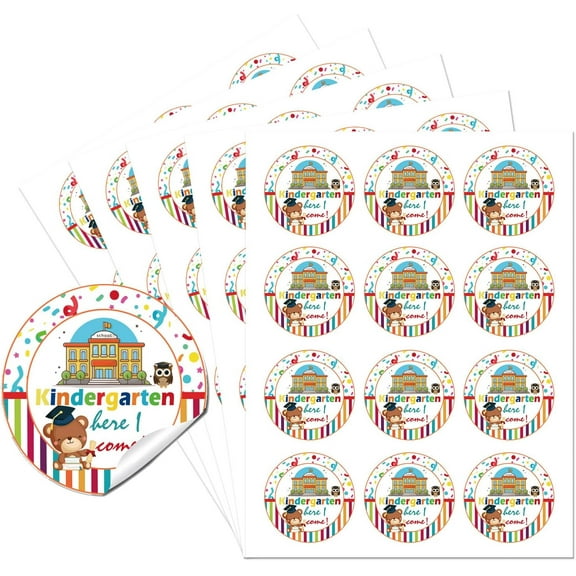 5Sheets Round Dot PVC Waterproof Decorative Sticker Labels Self Adhesive Car & Word Decals Bear 232x175x0.2mm Sticker: 50mm 12pcs/sheet