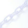 thumbnail image 1 of 5Strand Handmade Acrylic Cable Chains Imitation Gemstone Oval for Jewelry Making White Link: 20.5x10.5x3mm about 39.37 inch(1m)/strand, 1 of 2