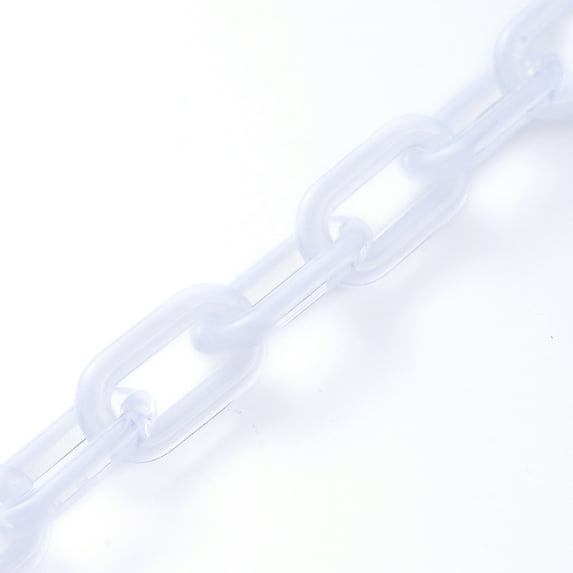 5Strand Handmade Acrylic Cable Chains Imitation Gemstone Oval for Jewelry Making White Link: 20.5x10.5x3mm about 39.37 inch(1m)/strand