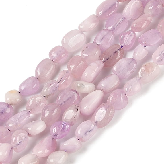 5Strand Natural Kunzite Beads Strands Nuggets Tumbled Stone 6.5~14.5x5.5~9.5x4~6.5mm Hole: 1mm 46pcs/strand 16.22''(41.2cm)