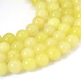 thumbnail image 1 of 5Strand Natural Lemon Jade Round Bead Strands 10~10.5mm Hole: 1.2mm about 36pcs/strand 15.5 inch, 1 of 4