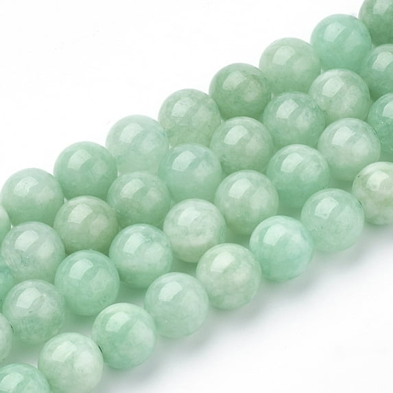 5Strand Natural Myanmar Round Dyed Jade/Burmese Jade Beads Strands 6mm Hole: 1mm 62pcs/strand 15.5 inch