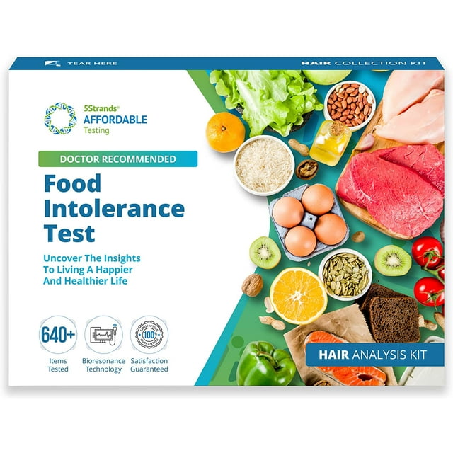 5Strands Food Intolerance Test at Home Hair Collection Kit, Tests 600