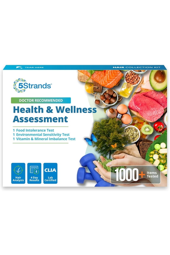 Intolerance & Deficiency Test, 1052 Items Tested, Includes 3 Tests, Food Intolerance, Environment Sensitivity, Nutrition Imbalance for Adults & Kids, Results in 5 Days