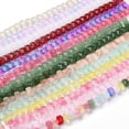 thumbnail image 1 of 5Strands Transparent Glass Beads Strands Lotus Mixed Color 10x14x7mm Hole: 0.8mm 38pcs/strand 14.17 inch(36cm), 1 of 4
