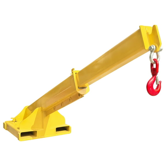 5T Adjustable Forklift Jib Crane Mobile Crane Lifting Hoist Truss Jib Boom Hoisting Attachment