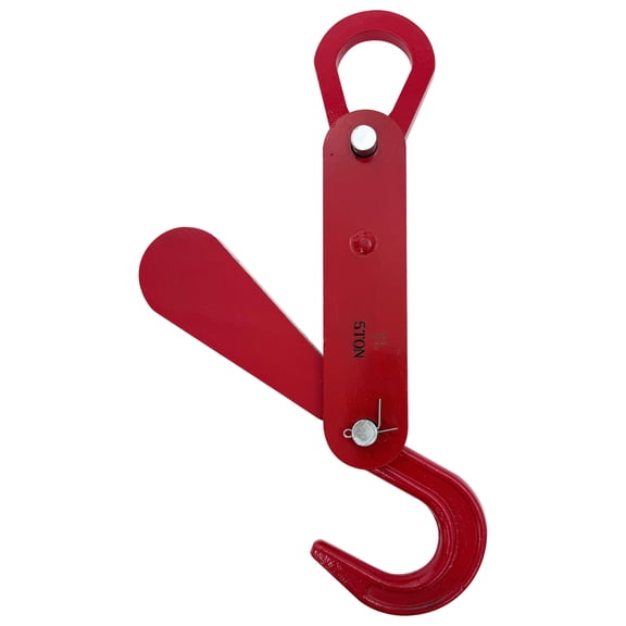 5T Automatic Unloading Hooks Lifting Swivel Hook Cargo Crane Hook Automatic Hook Removal 0-3.15" Opening Dimension