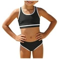 thumbnail image 1 of 5T Bathing Suit Girls Tankini Girls Swimsuit 2 Piece Tankini with Adjustable Straps Drawstring Shorts Ruffle Bathing Suit for 5-16Y, 1 of 9