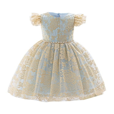 5T Girls Dress Baby Girls Princess Dress Party Dress 6Y Little Girls Sleeveless Tulle Dress Blue
