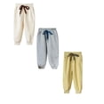 thumbnail image 1 of 5T Girls Pants 4T Pants Boys 3 Pack Toddler And Boys Joggers Sweatpants Kids Pull-On Active Athletic Pants With Drawstring Elastic Waistband 12-18 Months COLOR -3, 1 of 5