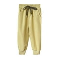 thumbnail image 1 of 5T Girls Pants Toddler Boy Joggers 3 Pack Toddler Boys And Girls Cotton Pull On Sweatpant With Drawstring 18-24 Months Yellow, 1 of 5