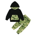 thumbnail image 1 of 5T Kids Boy Clothes Little Boy 2PCS Outfits Long Sleeve Dinosaur Print Hooded Tops Pants Set 4-5T Baby Boy Fall Clothes, 1 of 8