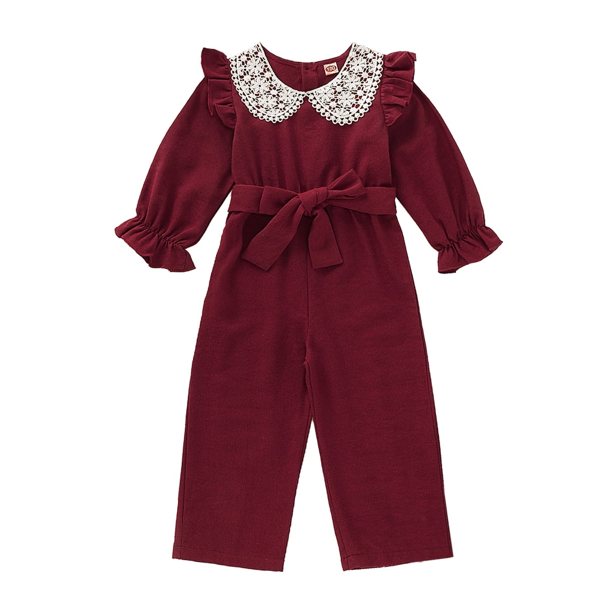 5T Little Girls Clothes 6 Years Little Girls One Piece Jumpsuit Lace