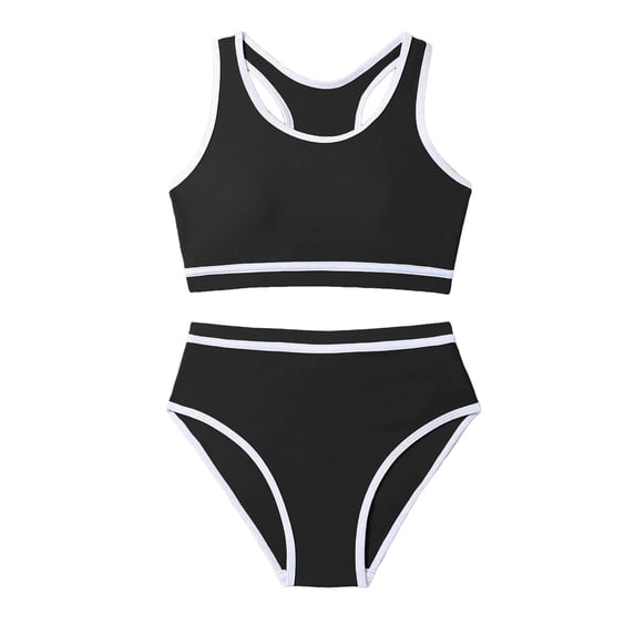 5T Swimsuit Girls Two Piece Bathing Suit For Teens Teen Girls Swimsuits Two Piece Bikini Sets with Chest Pad