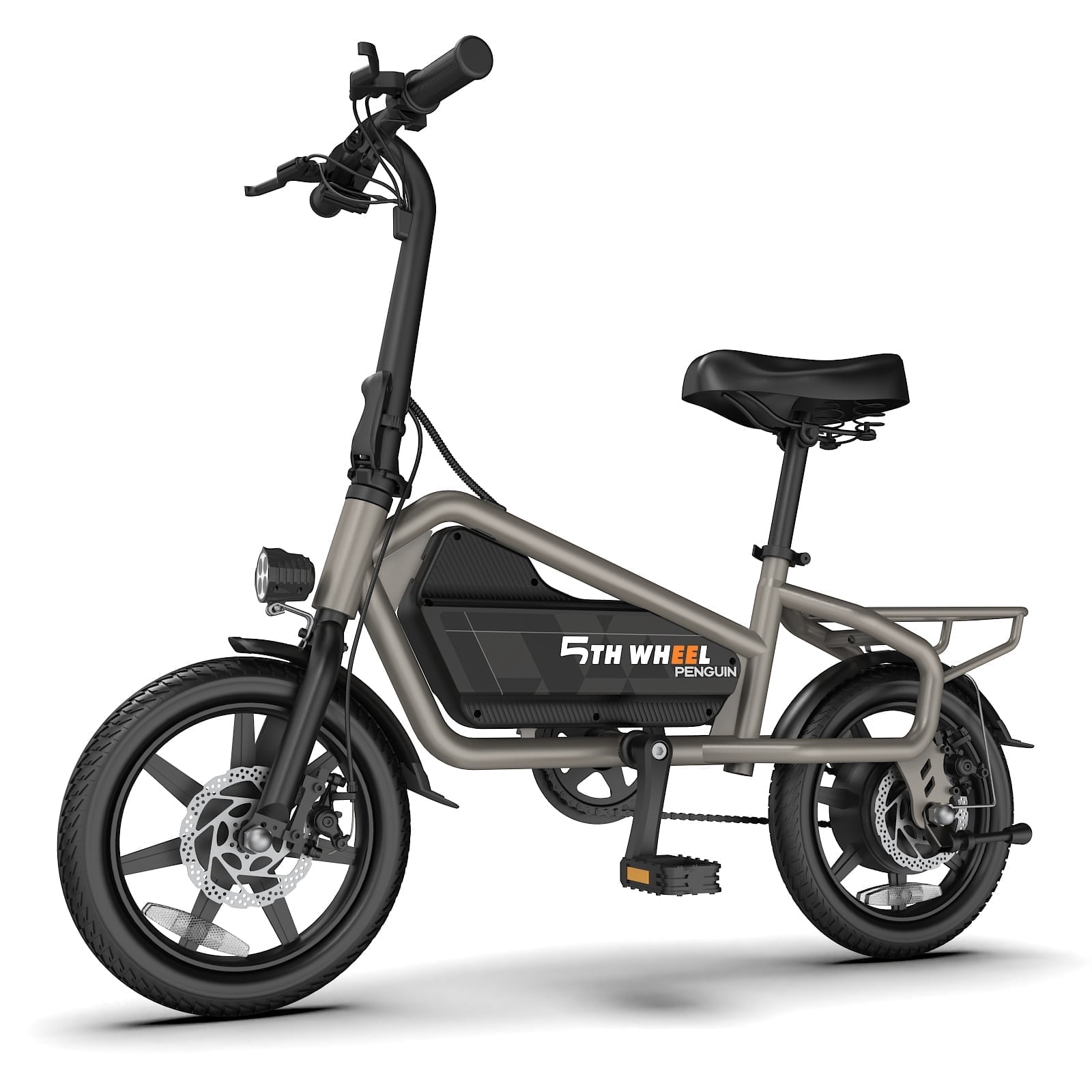 5TH WHEEL 14" Electric Bike for Adults with 650W Peak Motor Electric Bicycle,  36V 7.8Ah Battery Ebike, UL2849 - Walmart.com