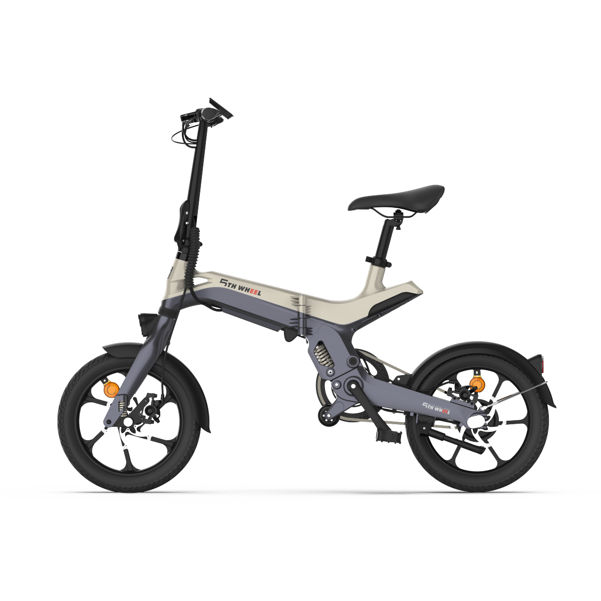 5TH WHEEL 2in1 Versatile Electric Bike for Adults, 350W Motor, 36V