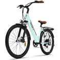 thumbnail image 1 of 5TH WHEEL Electric Bike for Adult with 350W Motor, W18B 26" Electric Bike with 36V 10.4Ah Removable Battery Ebike, Electric Bicycle with 7 Speed, UL2849, Green, 1 of 12