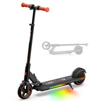 5TH WHEEL KS02 6.5” Electric Scooter for Kids Ages 6-14, 150W Motor Foldable Kids Electric Kick Scooter with Colorful LED Lights, 5 Miles Range & 9 mph E-Scooter with Adjust Height Stem