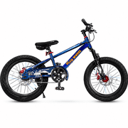 5TH WHEEL KB10-18 Kids Bike for Boys & Girls Ages 6-9, 18-Inch Bicycle for Riders 41-57 In, Adjustable Seat & Handlebar, Blue