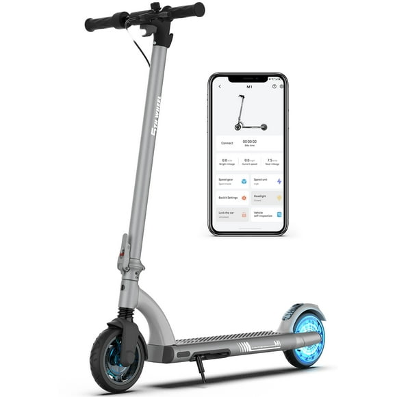5TH WHEEL M1- iF Design Award Winner, Electric Scooter with 500W Peak Motor, Triple Braking System, 8" Honeycomb Tires, 13.7 Miles Range & 15.5 Mph, Foldable Electric Scooter for Adults and Teens