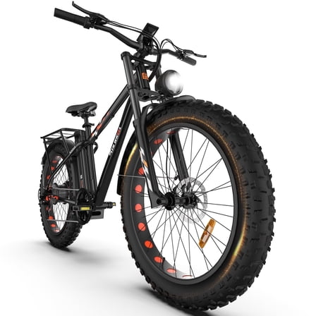 5TH WHEEL W29B 26" x 4" Fat Tire Electric Bike, 750W Motor Adult Ebike with 48V 15Ah Removable Battery, Electric Mountain Bicycle with 7 Speed, UL2849