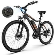 ZDZA 27.5'' Electric Bike for Adults, 1000W Peak Motor 25MPH E-Mountain Bike, 48V 10.4Ah Removable, 7-Speed Ebike with Display UL2849 By SGS