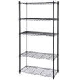 5Tier Wire Shelving Unit Rack Large Space Adjustable Storage Shelves