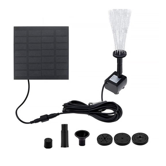 5V 1.4W Solar Fountain Water Pump Solar Panel Powered Water Fountain Pool Pond Garden Water Sprinkler Sprayer With 6 Nozzles ,Security Protection