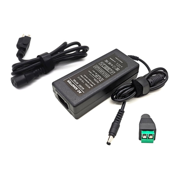 SVFISHKK 5V 10A 50W Power Supply Adapter, LED Strip Transformer, 5.5x2.5mm DC Jack