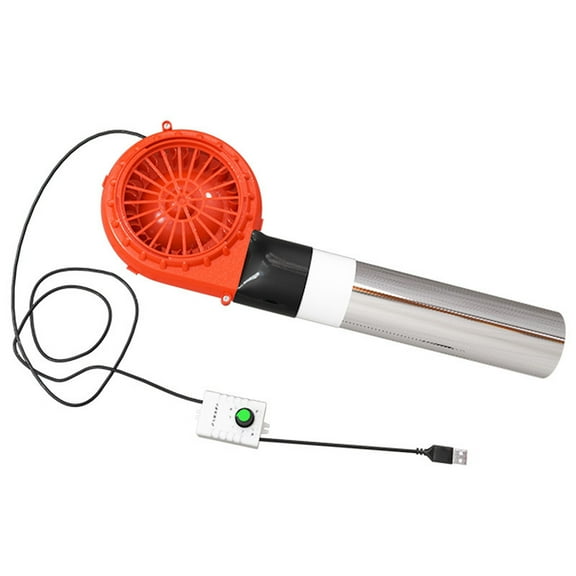 5V 1A Blower Fan High-Performance Efficiency 12x3.2cm Quiet Cooling Blower Starter Fan for Charcoal Picnic Camping