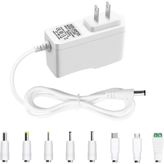 5V 1A Power Supply Adapter Arkare Dc Cord Ac 100V-240V 1A, White