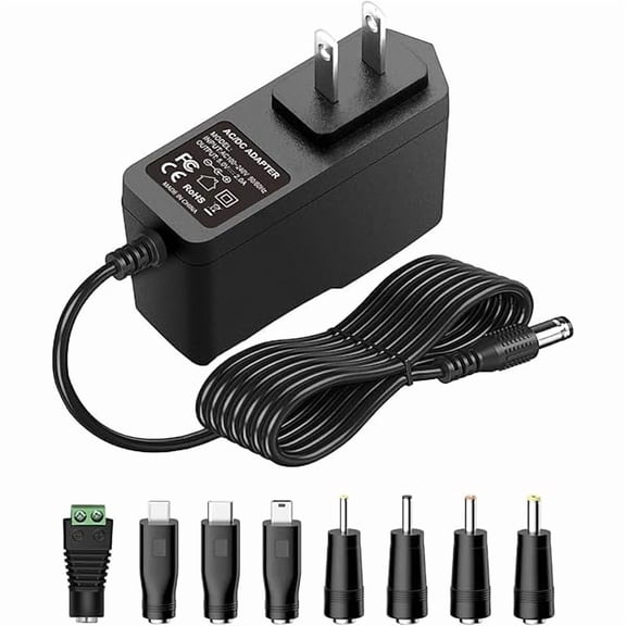 5V 2A 10W DC Power Supply Adapter AC/DC Wall Charger AC 100V-240V to DC 5 Volt 2Amp 1A 1.5A Replacement Power Cord USB Type C for Security Camera Baby Monitor Scanner TV Box Raspberry USB Hub