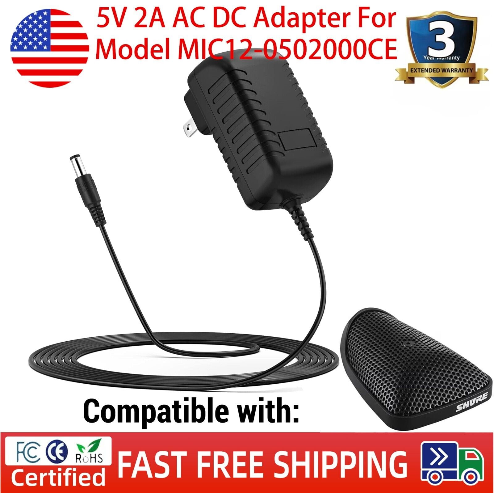 Top CHARGEUR * Adaptador Alimentación Cargador Corriente 12V 5V 2A